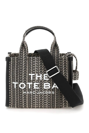MARC JACOBS MONOGRAM TOTE BAG - BLACK