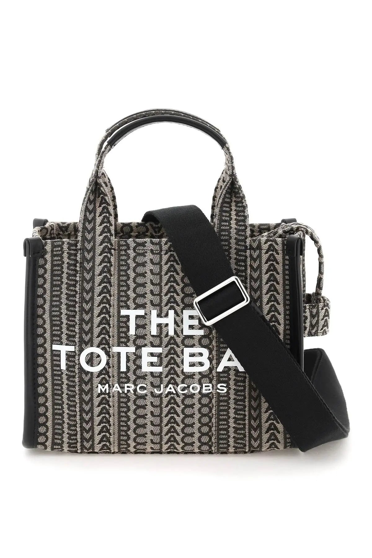 MARC JACOBS MONOGRAM TOTE BAG - BLACK