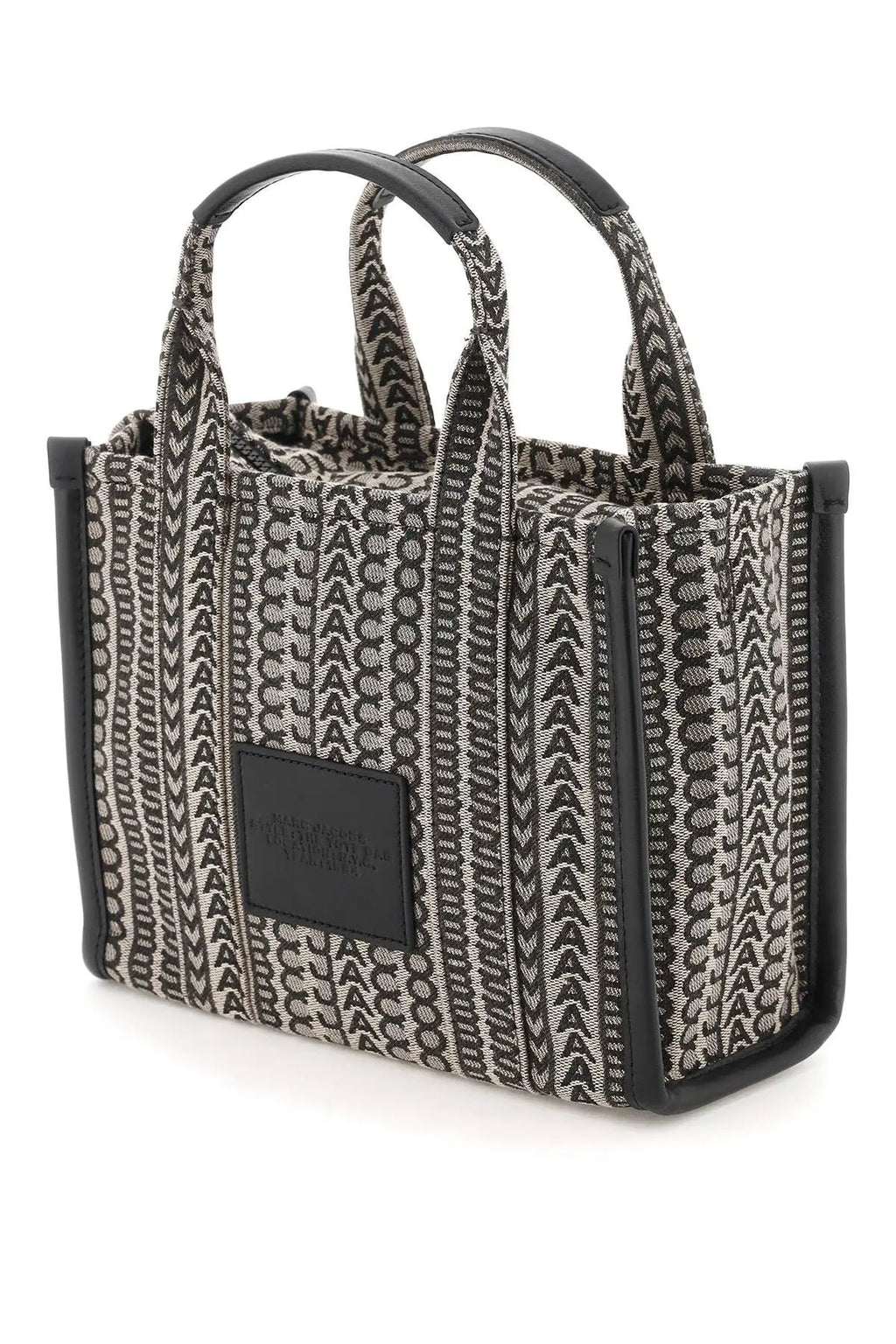 MARC JACOBS MONOGRAM TOTE BAG - BLACK