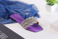 JIMMY CHOO RHINESTONES SLIDES