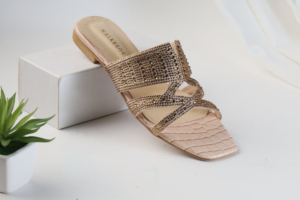 WALKBROS BEAUX FANCY SLIPPERS - GOLDEN LOUIS