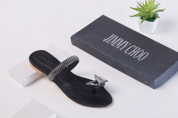 JIMMY CHOO CHIRSTAL BUTTERFLY-BLACK