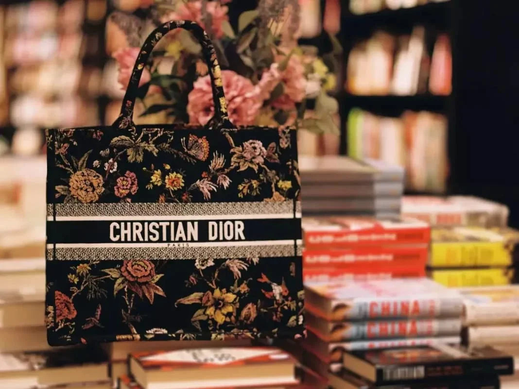 BOOK TOTE BAG - MULTI FLOWER