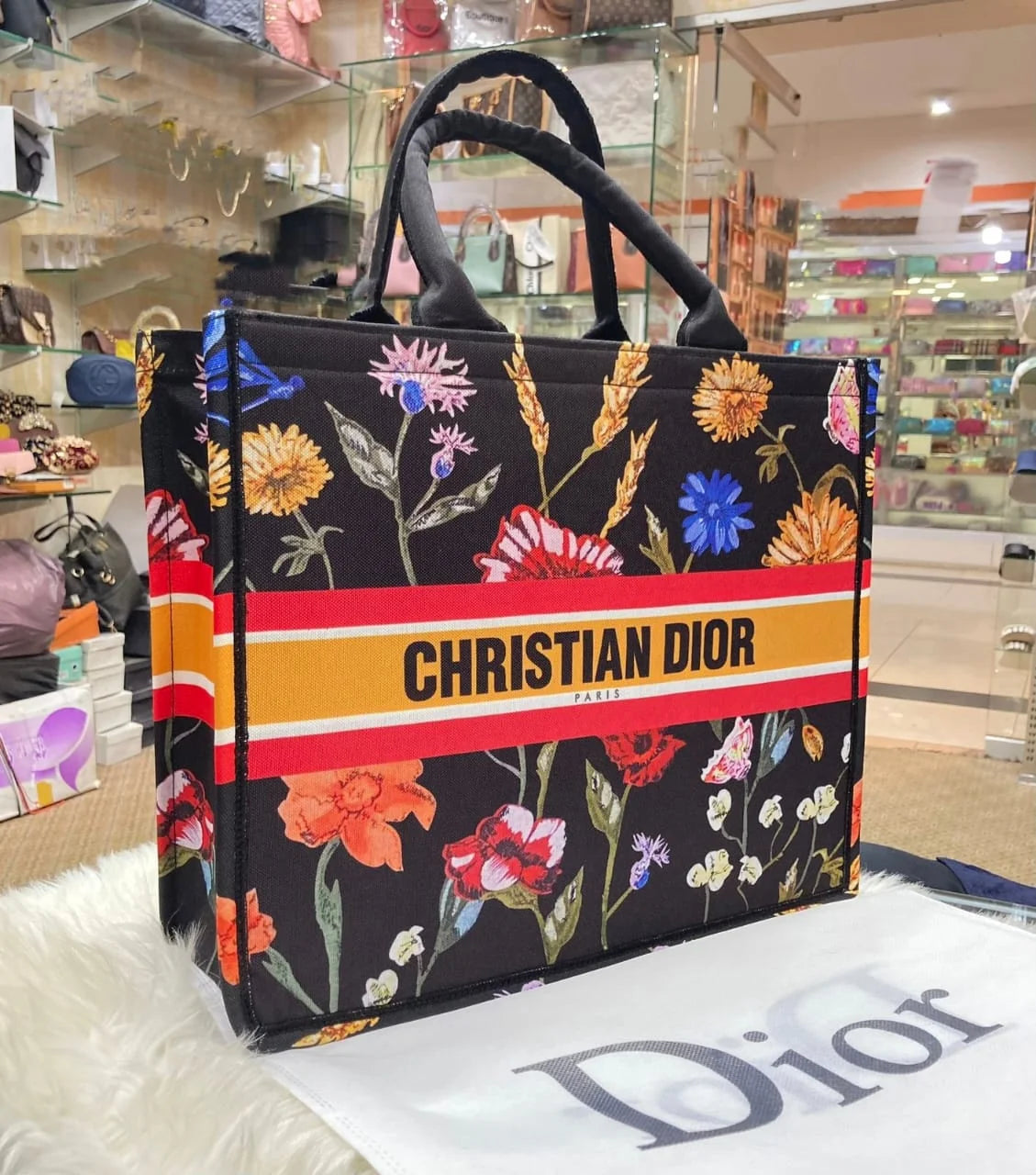 BOOK TOTE BAG - FLOWER