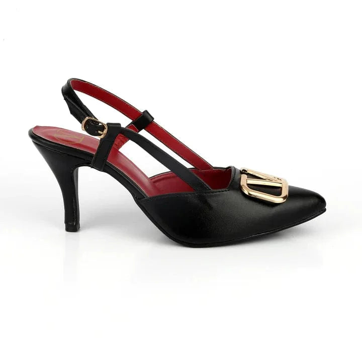 VALENTINO SLINGBACK Heel - BLACK