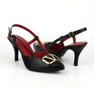 VALENTINO SLINGBACK Heel - BLACK