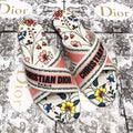 CHRISTIAN DIOR CRISS CROSS DWAY SLIDES - PINK