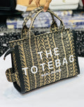 MARC JACOBS MONOGRAM TOTE BAG - BROWN