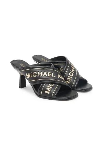 MK WOMEN'S GIDEON LOGO TAPE MULE - BLACK