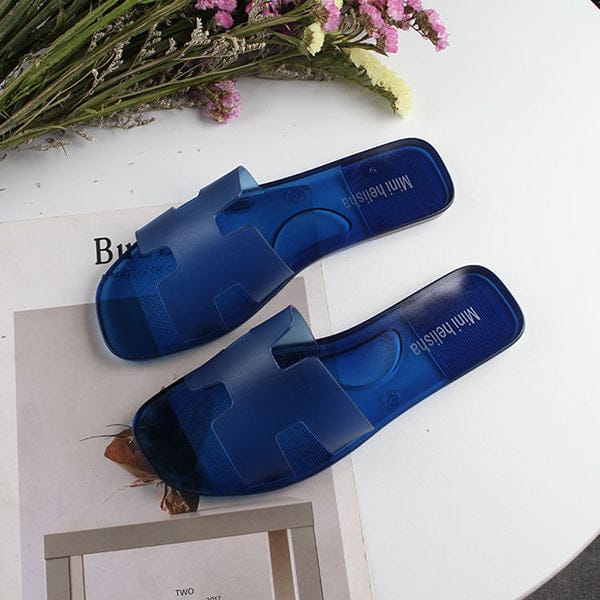 HERMES JELLY SLIPPERS Walkbros