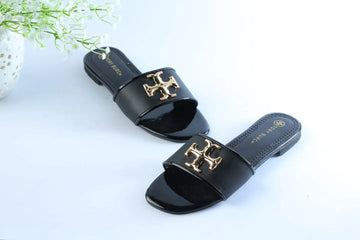 TORY ELEANOR SLIDES - BLACK