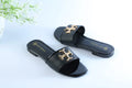 TORY ELEANOR SLIDES - BLACK