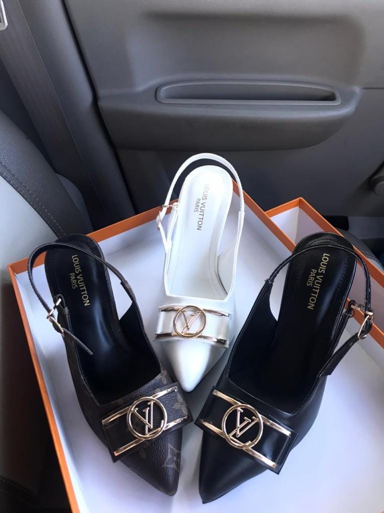 LOUIS VUITTON Slingback Heels - Flower