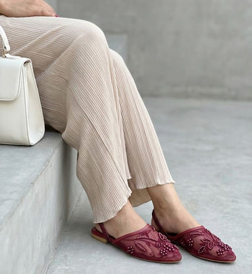 Zareen Embroidered Mules