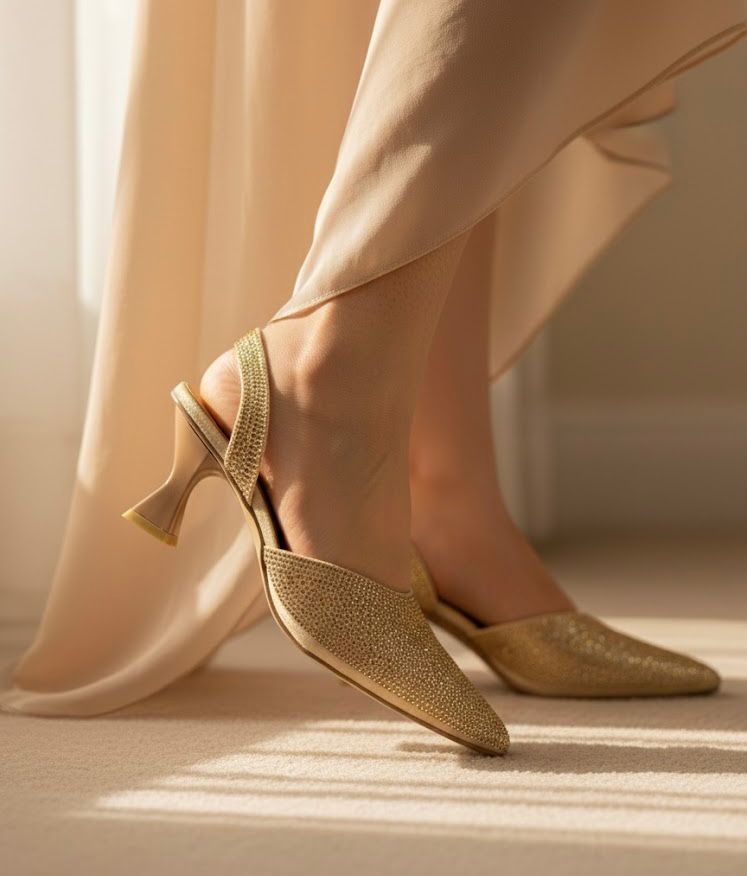 Golden Stone Heel