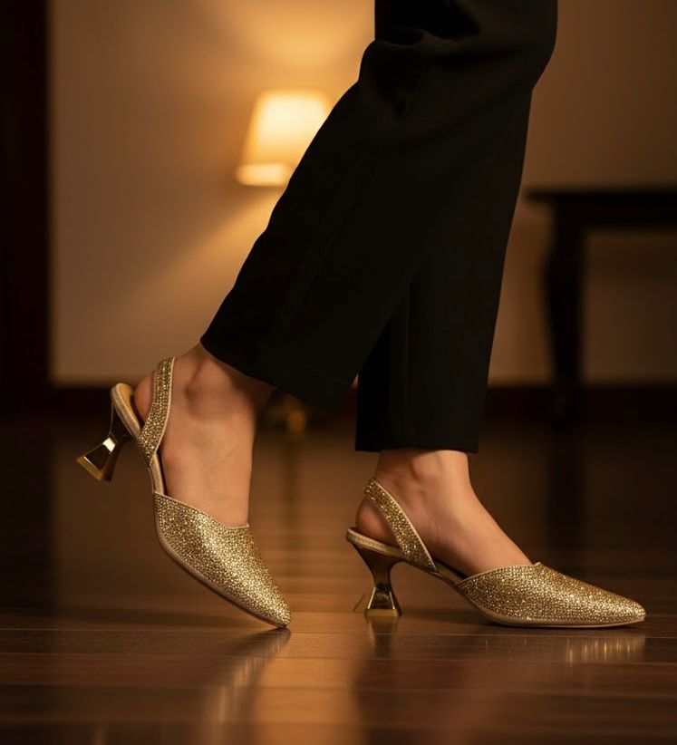 Golden Stone Heel