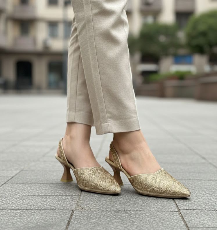Golden Stone Heel