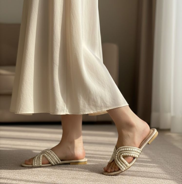 HAND MADE PEARL-BEIGE