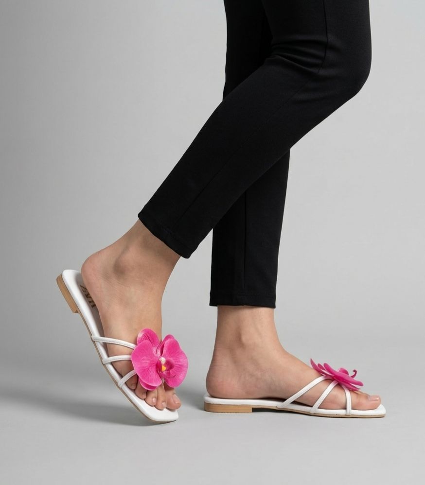 Most Trendy Flower Flats = White