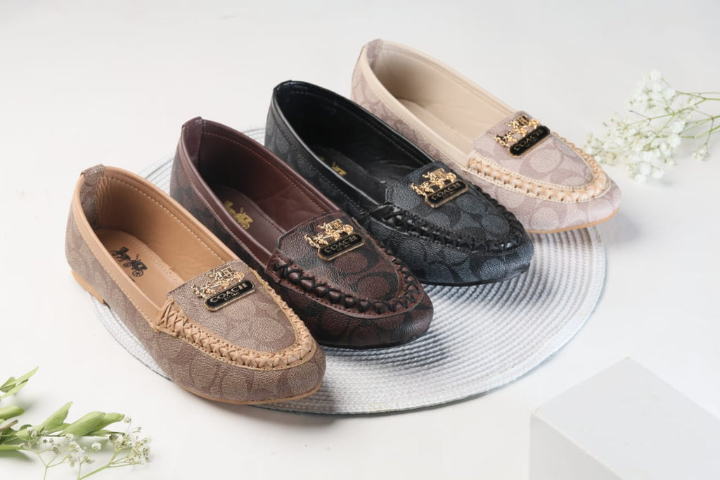 COACH LOAFERS FOR WOMENS - BROWN