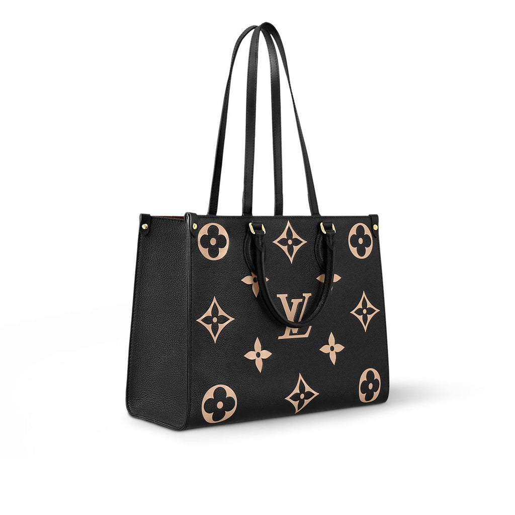 Louis Vuitton OnTheGo MM - BLACK & BEIGE