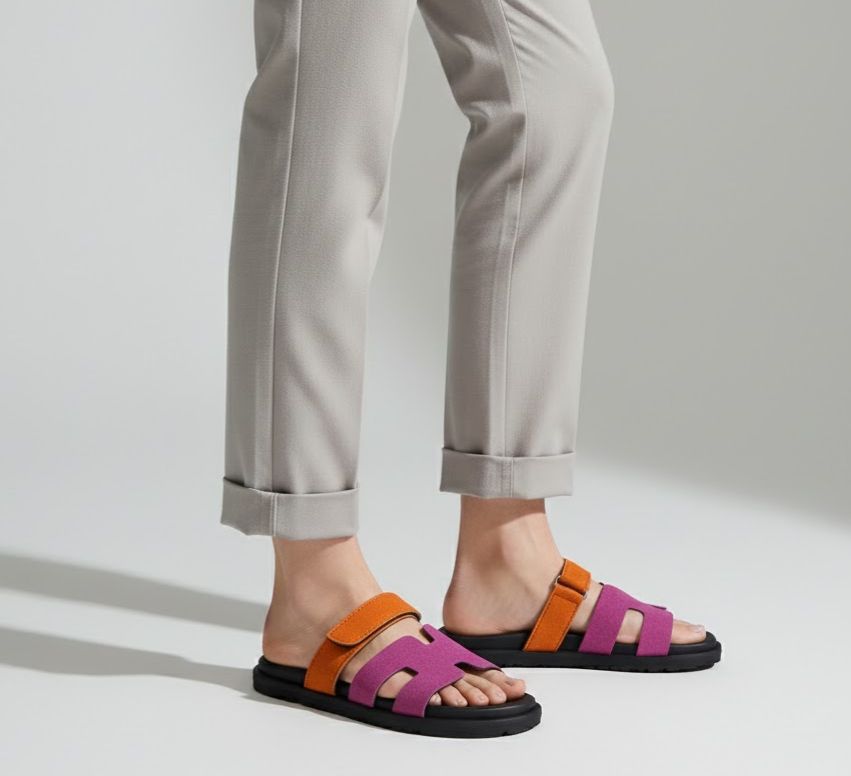Hermes Chyper Sandals Pink