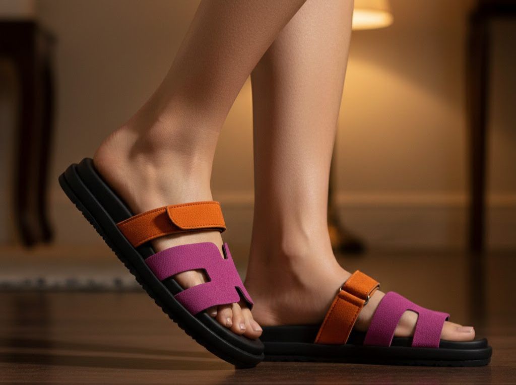 Hermes Chyper Sandals Pink