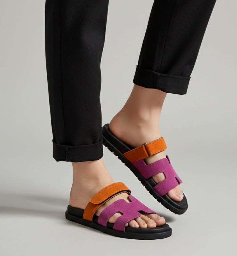 Hermes Chyper Sandals Pink
