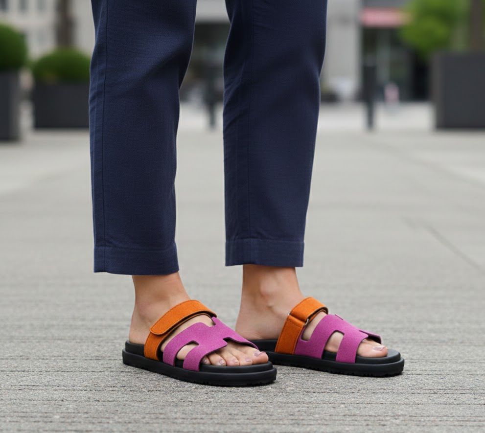 Hermes Chyper Sandals Pink