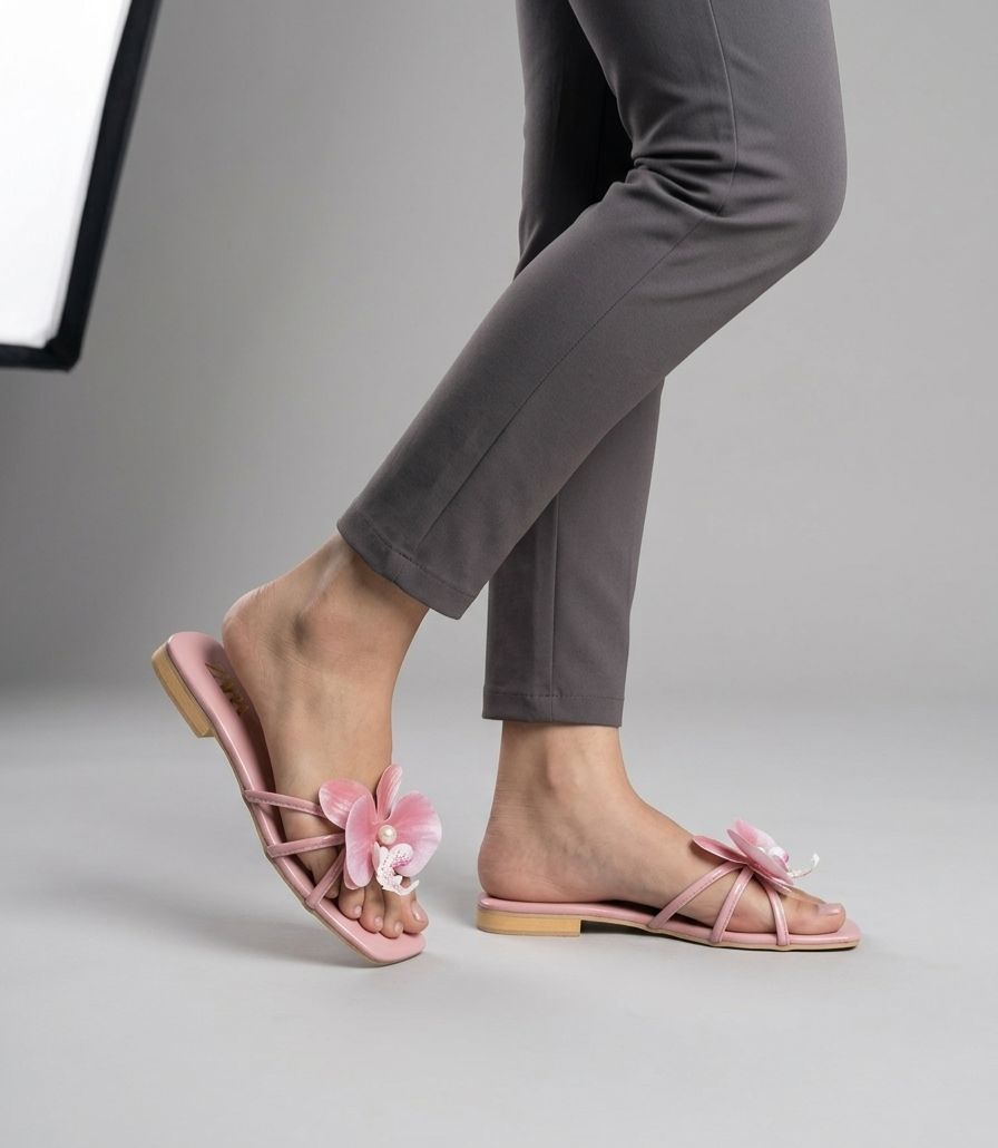 Most Trendy Flower Flats = Pink