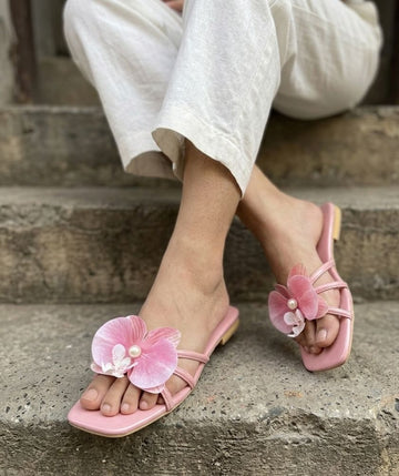 Most Trendy Flower Flats = Pink