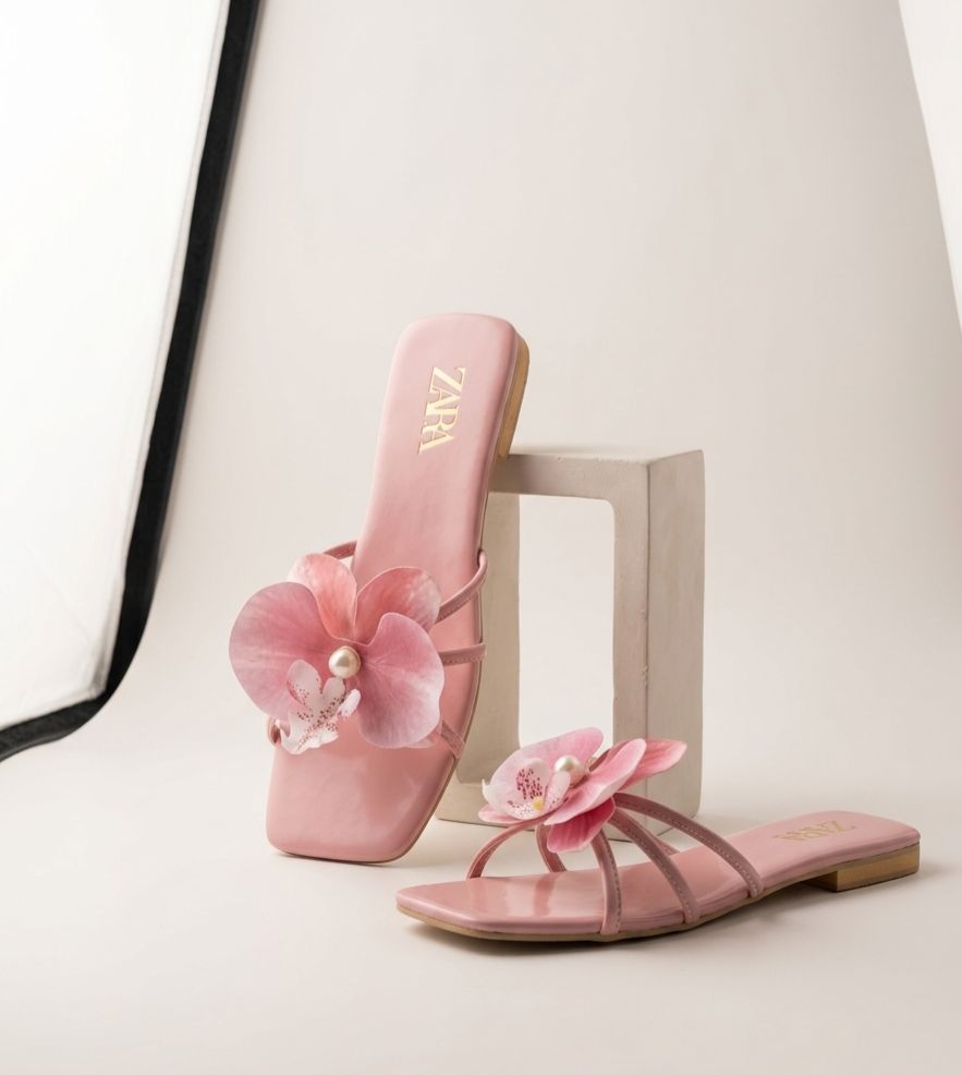 Most Trendy Flower Flats = Pink