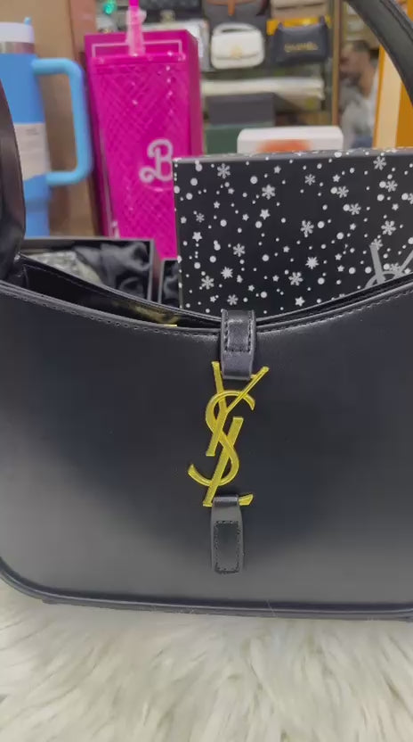 SAINT LAURENT Le 5 à 7 hobo shoulder BAG =BLACK